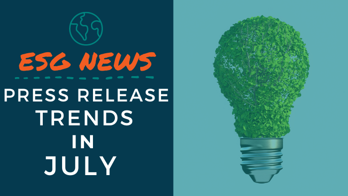 ESG News: Press Release Trends in July